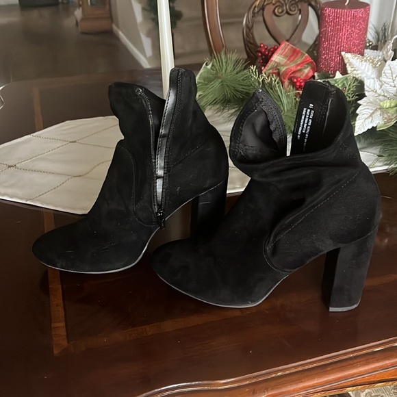 Black target suede boots - Picture 3 of 3